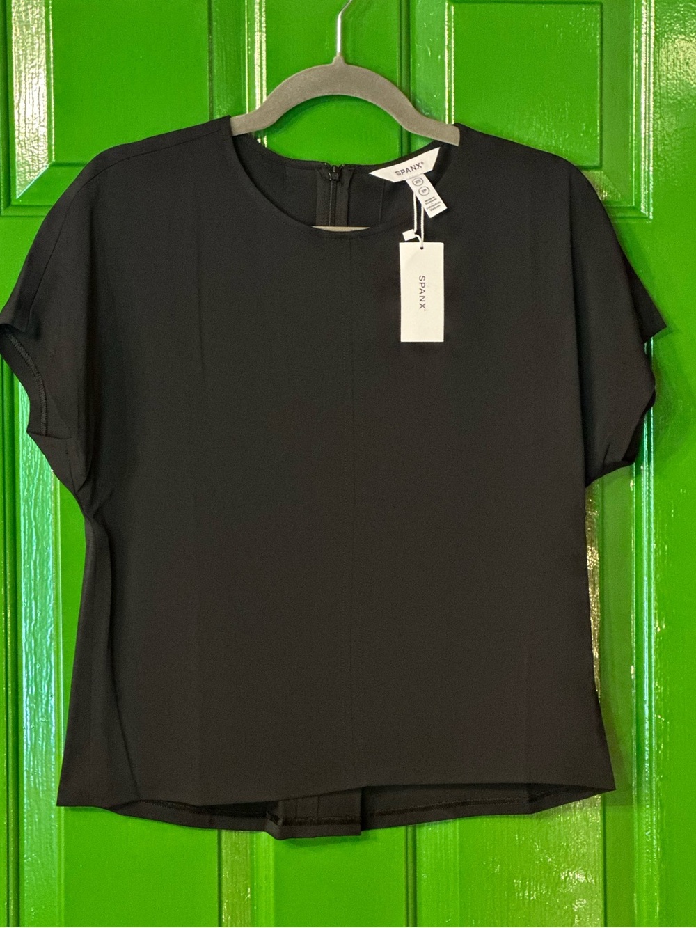 Spanx Classic Black Crewneck Shell Top NWT